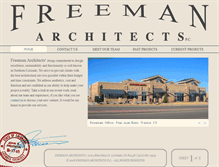 Tablet Screenshot of freeman-architects.com